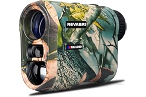 Télémètre laser de chasse REVASRI avec batterie rechargeable Télémètre de chasse de 1000 mètres avec technologie d'acquisition de cible Télémètres clairs et précis Facile à utiliser pour les chasseurs