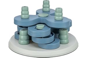 TRIXIE Hundespielzeug Intelligenz Dog Activity Strategiespiel „Flower Tower“ – Anspruchsvolles Intelligenzspielzeug für Hunde zur Beschäftigung, ø 30x13cm – 32000