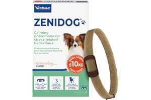 Zenidog Collar for Small Dogs | Calming Pheromones | Reduces Stress & Anxiety | 1 Collar Lasting Up to 3 Months | Suitable for Dogs up to 10kg | Neck Size up to 39cm