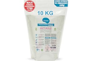 MAMICUP Percarbonato di Sodio per Bucato Puro (10 Kg, 1700 Lavaggi) Smacchiatore Bucato ad Azione Sbiancante Smacchiant Igienizzante Naturale, Antimuffa, Busta Richiudibile - IN OMAGGIO 100gr di Acido Citrico