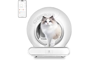 GESEILAY Lettiera Gatto Autopulente Lettiera per Gatti Automatica 65 Litri di Grande Capacità Toilette per Gatti Intelligente Antiodore Sabbiera Gatto Autopulente per Più Gatti (Type B)