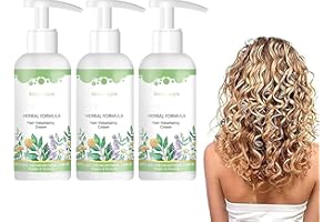 ASHOPFUN Bouncie'Lock Hair-Volumizing Cream,Hair Smoothing Volumizing Cream,Curly Hair Volumizing Cream,Curl Friend Defining Curl Cream,Shiny Curls All Day Long (3pcs)