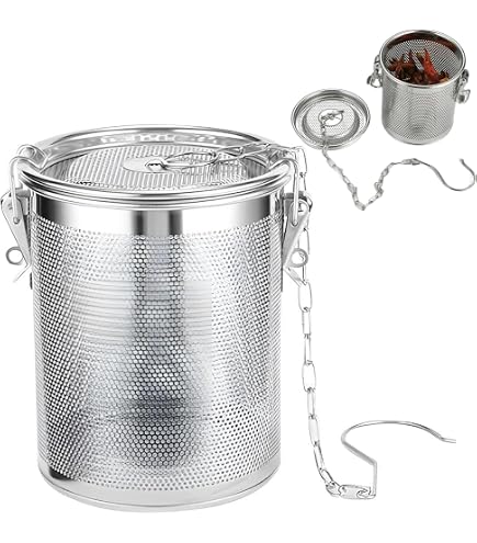 Filtre à Épices En Inox - Passoire à Thé Réutilisable, Infuseur Pour Soupes Et Sauces (0.7L)