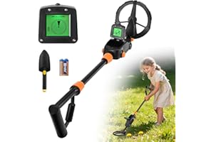 HELANGEL Metal Detector Kids,Lightweight Metal Detectors with LCD and SOUND Indication,High Accuracy Metal Detector with Waterproof Search Coil for Kids or Beginners to Treasure Seeking Gold Digger
