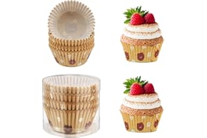 CUTILAND Caissettes Cupcake,Caissette Muffins Papier,Moule Muffin,Moule Cupcake,100 Pièces Moule Papier Tartelette,Décorations Pour Cupcakes,5x3cm Muffins Dessert Décoration,Décoration Gâteau Cake Cupcake