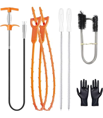 30-Inch Drain Snake 5-Pack – Anti-Break Metal Sink Clog Remover With Nylon Coating, Flexible Hair Snare For Showers & Sinks