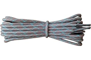 Fabmania® Laces Strong Round 3mm Shoelaces for Casual Walking Hiking Trekking Shoe Boot Men Women (1 pair)