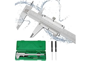 SEXYHOT Vernier Caliper Analogue150MM 6” Stainless Steel Nabance Micrometer Measuring Tool Vernier Caliper