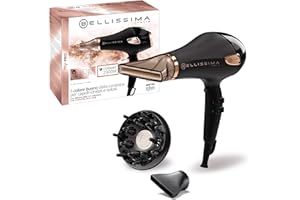 Bellissima Imetec My Pro Ceramic P5 3800, Asciugacapelli a Ioni Professionale 2300W per Capelli Morbidi e Luminosi. Phon con inclusi Diffusore e Convogliatore Ceramico