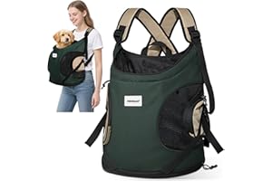 ALLSOPETS Sac à Dos Chat Chien, Sac à Dos de Transport Portable pour Chat Petit Chien, Sangle de Sécurité Intégrée, Design Ergonomique, Sac à Dos de Voyage Respirant pour Moto (Turquoise)