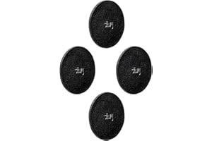 SILWY EINFACH ANZIEHEND. silwy® metal nano gel pads in look pelle/set di 4 in NERO/SMALL 5.0 cm