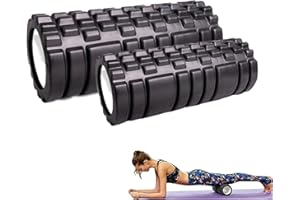MAGIC SELECT 2x Rullo di Schiuma Massaggiante per Trigger Point Therapy.Eva Foam Roller - Rullo Massaggiante per Alleviare Dolore,Allenare i Muscoli,Massaggio della Schiena e delle Gambe,Fitness (33x14cm/30x9cm)