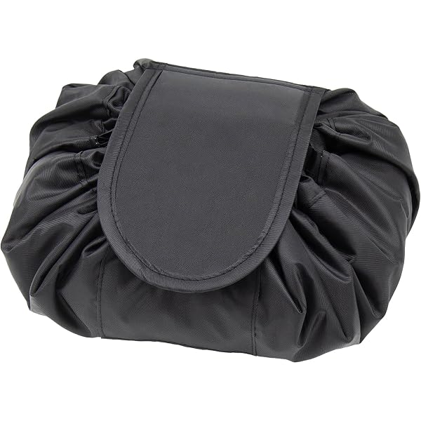 INVODA Kosmetiktasche Mit Kordelzug – Faltbar & Praktisch Für Reisen, Damen-Make-up-Organizer In Rosa