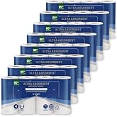 by Amazon TAD Ultra Absorbent Kitchen Roll, 32 Rolls (8 Packs of 4), 51 Sheets Per Roll