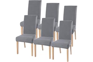 JuneJour Chair Covers for Dining Room,Elastic Stretch Modern Chair Cover Spandex Fabric Washable Removable Seats Slipcovers,for Kitchen,Dining Room,Wedding Decor,Hotel,Restaurant