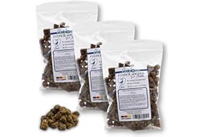 PetLove 100% Fleisch Softies für Hunde • Hundeleckerli ohne Getreide • Hoher Fleischgehalt • Hunde Leckerlis für Training • Gans (3x200g)