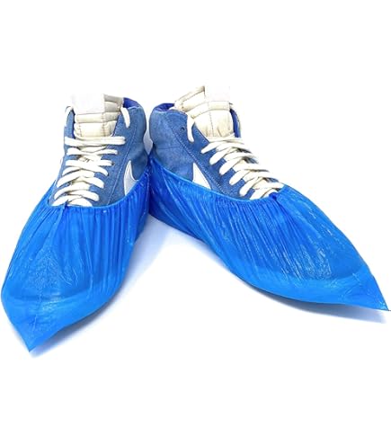 TSHAOUN 4 paar herbruikbare overschoenen met antislipzool, waterdichte Oxford-doek overschoenen, schoenbeschermers voor huishoudelijk tapijt, vloerbescherming, stofdicht binnenlaarshoezen TSHAOUN 4 paar herbruikbare overschoenen met antislipzool, waterdichte Oxford-doek overschoenen, schoenbeschermers voor huishoudelijk tapijt, vloerbescherming, stofdicht binnenlaarshoezen