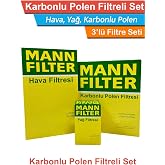 Honda Civic ile uyumlu FD6 1.6 MANN Filtre Bakım Seti 2007-2012 Hava+Yağ+Karbonlu Polen