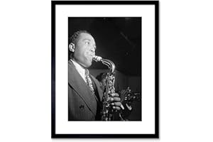 WEE BLUE COO The Art Stop Music Vintage Photo Charlie Parker Jazz Music Sax Legend Framed Print F97X7572