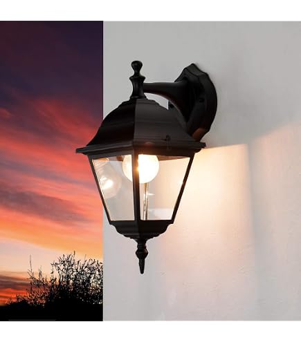 Lanterna Da Parete Ascendente 'Quadrata' In Alluminio Pressofuso - Trattamento Anticorrosivo, Attacco E27, IP43, Per Lampade A Risparmio Energetico - 2