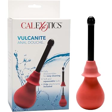 Kit De Lavement Anal (douche Anale) - Silicone Flexible - Noir - Neuf