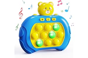 MARLRIN Sensory Pop Fidget it Spielzeug, Quick Push Pop It Spielzeug, Pop it Elektronisches Spiel, Bildungs-und Reisefreundlich, Fidget Toys Geschenk für Kinder und Erwachsene.ST-POPPP