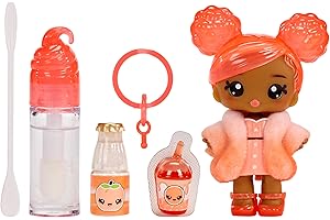 MGA ENTERTAINMENT YUMMILAND Lipgloss Puppe - Piper Peach - Duftende Puppe mit DIY Lipgloss-Set - Geeignet für Kinder ab 4 Jahren