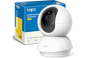 Tapo 2K(3MP) Cámara de vigilancia WiFi Interior 360° C21A, visión Nocturna, notificaciones en Tiempo Real, detección de Persona, Seguimiento de Movimiento, Control Remoto, Compatible con Alexa