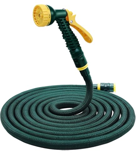 Foreverup Flexibele tuinslang, 15 m, rekbare waterslang, tuinhanddouche