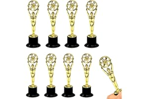 Eterspr 8 Pezzi Trofei Premi, Coppa per Trofei, Statuette Trofeo Premio per Feste, per Compleanni di Bambini, Decorazioni per Feste, Regalini e Premi