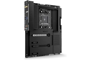 NZXT N7 B550 - N7-B55XT-B1 - AMD B550 chipset (Supports AMD Socket AM4 Ryzen CPUs) - ATX Gaming Motherboard - Integrated Rear I/O Shield - Wifi 6 connectivity - Black