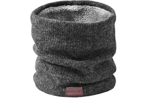 Onvavient Schal Herren Winter, Winter Halsschlauch Ski, Schlauchschal Halstuch Halswärmer Gesichtsschal Fleece Loop Schal Männer Frauen Warm Dick Loopschal Nackenwärmer