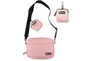 Purrfects Dog Walking Bag Includes Mini Dog Treat Pouch (Candyfloss Pink) - Crossbody Strap, Detachable Treat and Poop Bag Dispenser, Durable Treat Pouch for Dog Training