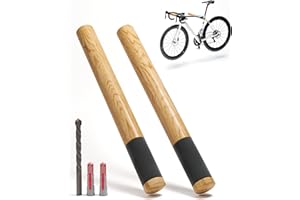 ‎BORGEN Borgen Fahrrad Wandhalterung Holz mit 20 kg Tragkraft - stabile Fahrradhalterung Wand für Rennrad, MTB und E-Bike