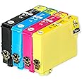 Go Inks E-1295 Compatible Set of Ink Cartridges to replace T1295 for use with Epson Expression Workforce (Set of 4 Inks)