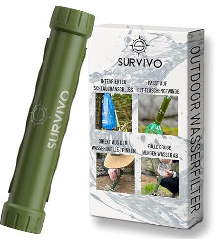 ENONEO 5000 l outdoor waterfilter, draagbaar, waterzuiveraar, persoonlijk, survival, camping, waterfiltersysteem, verwijdert 99,99% van de bacteriën voor wandelen, kamperen, noodgevallen ENONEO 5000 l outdoor waterfilter, draagbaar, waterzuiveraar, persoonlijk, survival, camping, waterfiltersysteem, verwijdert 99,99% van de bacteriën voor wandelen, kamperen, noodgevallen