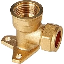 Spares2go universale forno cucina gas Alimentazione Kit Tubo Guarnizione connettore diritto, catena di sicurezza nastro PTFE, e (4 1/5,1 cm, destra a baionetta, BS en14800 CE