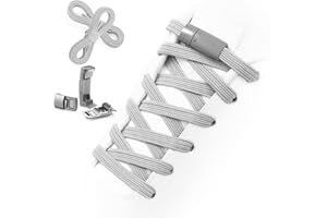 Shecret Cordones Elásticos, Cordones con Cierres Magneticos Metal, Cordones Elásticos Sin Nudo, Cordones Universales Ajustables para Zapatillas de Deporte, Zapatos Deportivos, Niños y Adultos