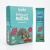 Longevity Matcha 7Saşe (35g)- Protein, prebiyotik in&uuml;lin, spirulina, reishi mantarı, zerde&ccedil;al, magnezyum bisglisinat ve D3 vi