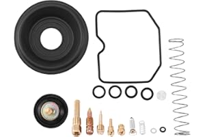 YUPVM 1 Satz für KLX650 1993-1995 KLX 650 Motorrad Vergaser Reparatur Satz Absperr Ventil Klein Membran 500066435 schwarz & gold