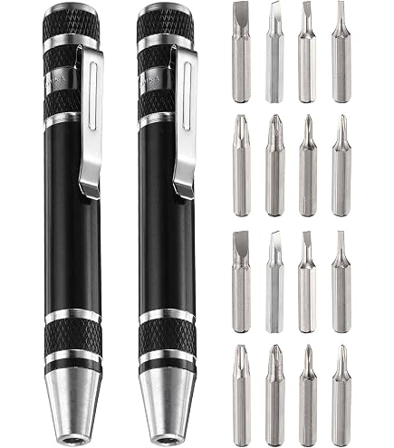 Lot De 10 Tournevis Multifonctions 8-en-1 Avec Lampe LED - Outil Pratique Pour Bricolage