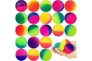 Seamart Flummis, 35 Stück Flummies für Kinder Mitgebsel Kindergeburtstag Gastgeschenke Springball Gummiball Hüpfball Wurfmaterial Karneval Mitbringsel Party Füllung(25mm)