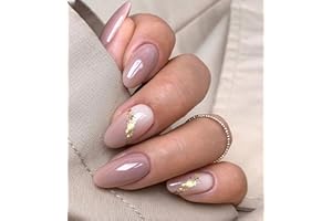 JMEOWIO Autocollants ongles gel semi-durci Effet marbre violet-gris Pour ongles UV/LED Accessoires de décoration