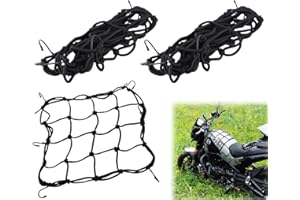 ZLXFT Redes de Equipaje Moto,2 Piezas Red de Cascos Moto,Motocicleta Elasticos Transporte Red,Red Elástica para Casco,Red de Equipaje Elástica Moto,Red Elástica Carga para Bicicleta Moto Cuerda Equipaje