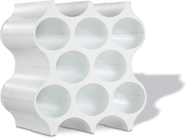 Koziol Set-UP - Botellero de plástico, Blanco (Solid White), 23 x 35.3 x 36.4 cm - 1