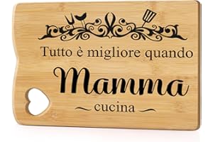 JOYRNALK Regalo Festa Della Mamma Regalo Per La Mamma Regalo Mamma Compleanno Tagliere In Bambù Inciso Regali Per Mamma Idee Regalo Mamma Regalo Mamma Natale