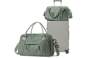 SEAFEW Borsone da Viaggio,Bagaglio a Mano 40x20x25 Ryanair Borsa da Viaggio,Borsa da Cabina Ryanair Borsa Sportiva Borsone da Palestra Borsa da Weekend,B03-Verde militare