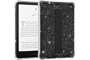 MoKo Case for 7" Kindle Paperwhite 12th Gen 2024, Glitter+Black