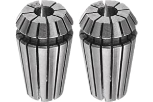 QUARKZMAN 2 Piezas Er16 6mm Portabrocas de Pinza de Resorte de Alta Precisión 0.015mm para Máquina de Grabado CNC Torno Fresadora