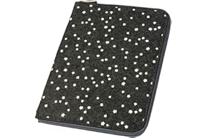 LUXDAG Mom's - Organizador de fieltro para cartilla de embarazo y cuaderno de instrucciones (en formato A5, 2 en 1) gris gris oscuro Talla:Blümchen
